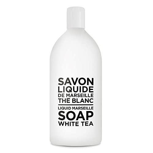 Compagnie de Provence Savon de Marseille Extra Pure Liquid Soap - White Tea - 33.8 fl oz Plastic Bottle Refill