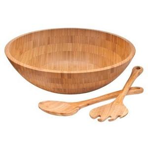 Lipper International 3pc Salad Set - Bamboo