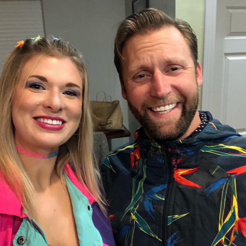 Dressed up to see our favorite 90s cover band.