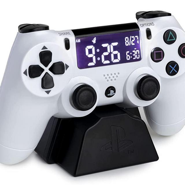 Paladone Playstation 4 Alarm Clock, White, Standard Size