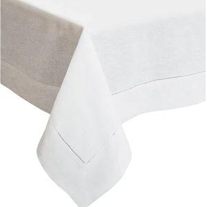 Southern Living White Hemstitch Tablecloth 70x120in