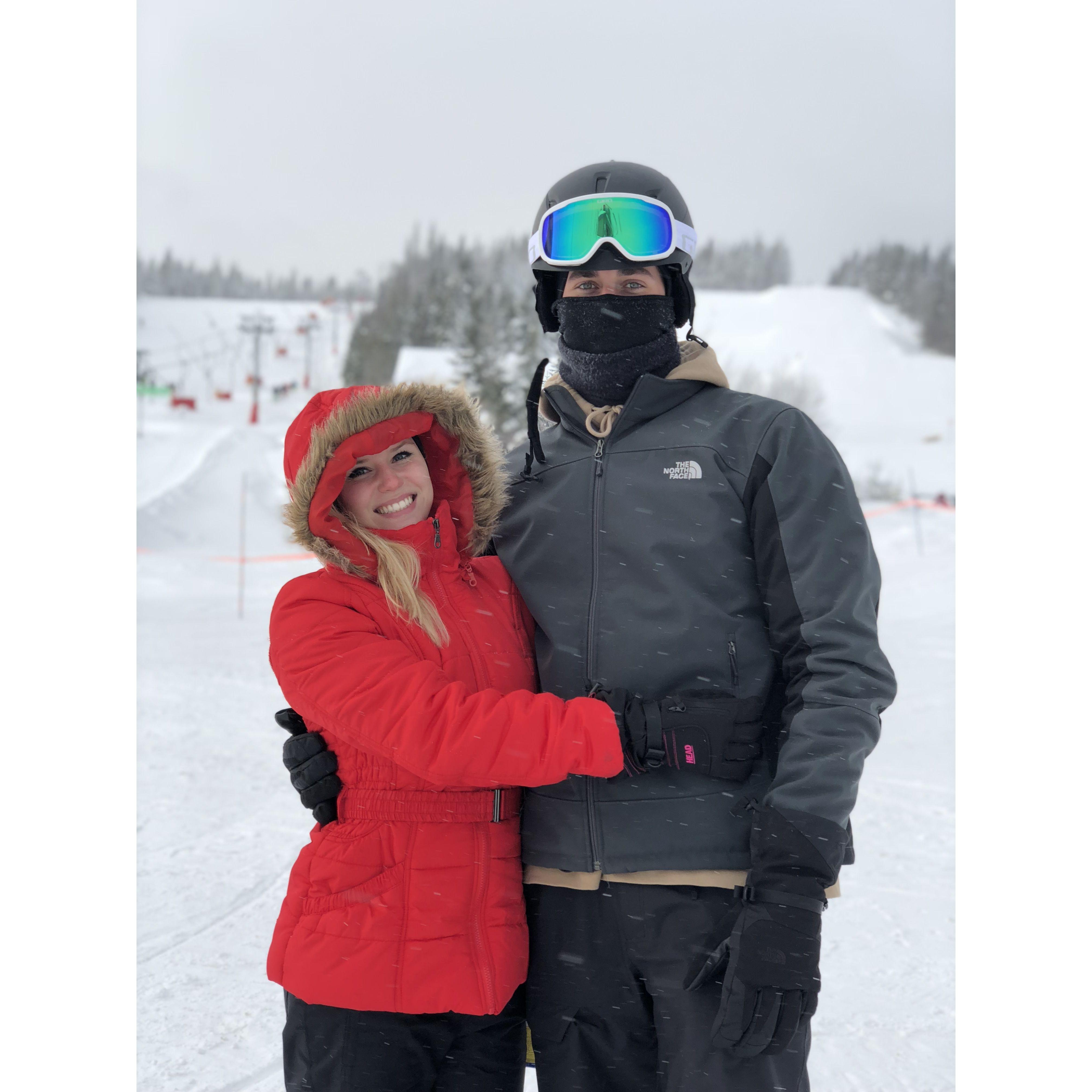 Skiing in Quebec City, Canada