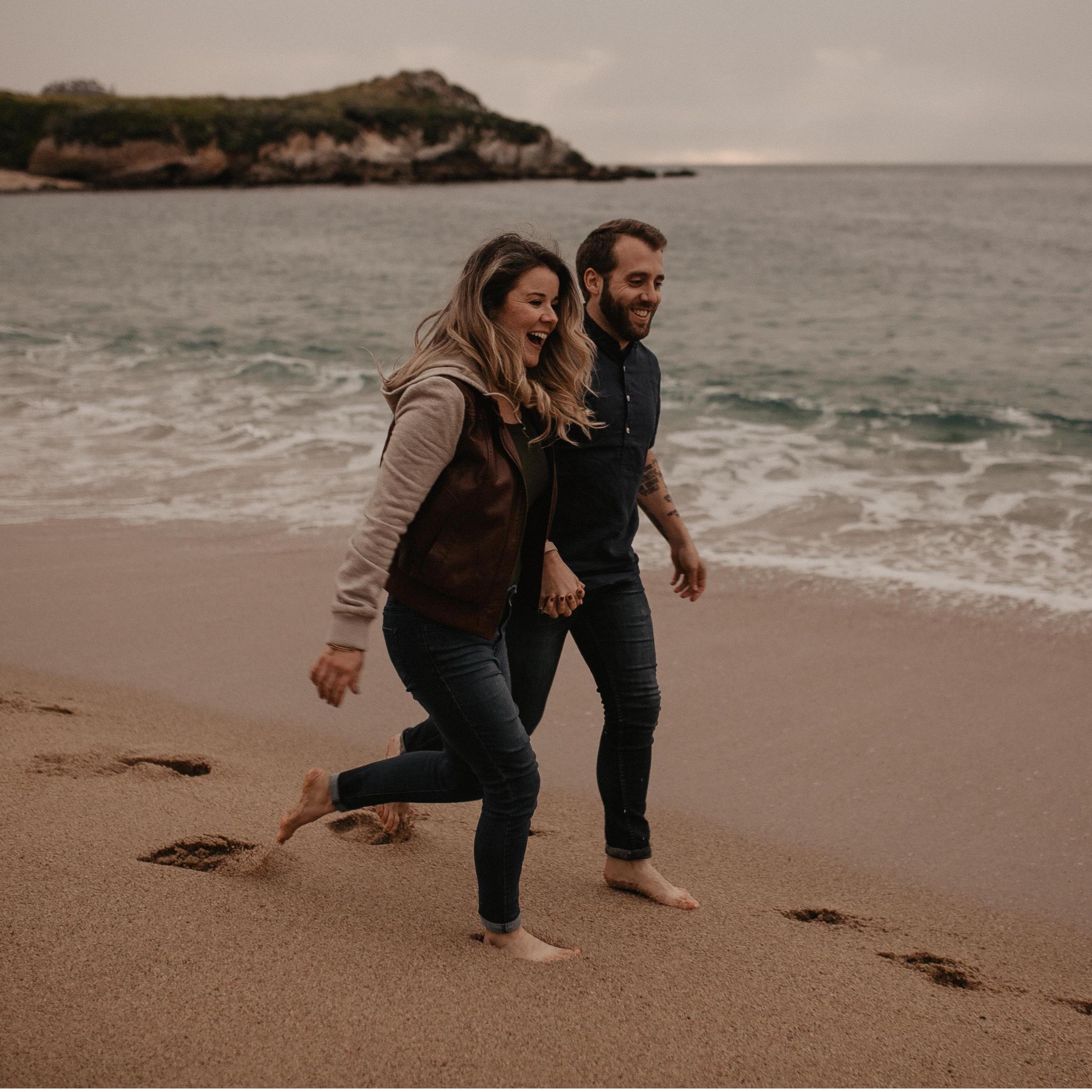 Engagement shoot at Carmel River State Beach, May 2019.