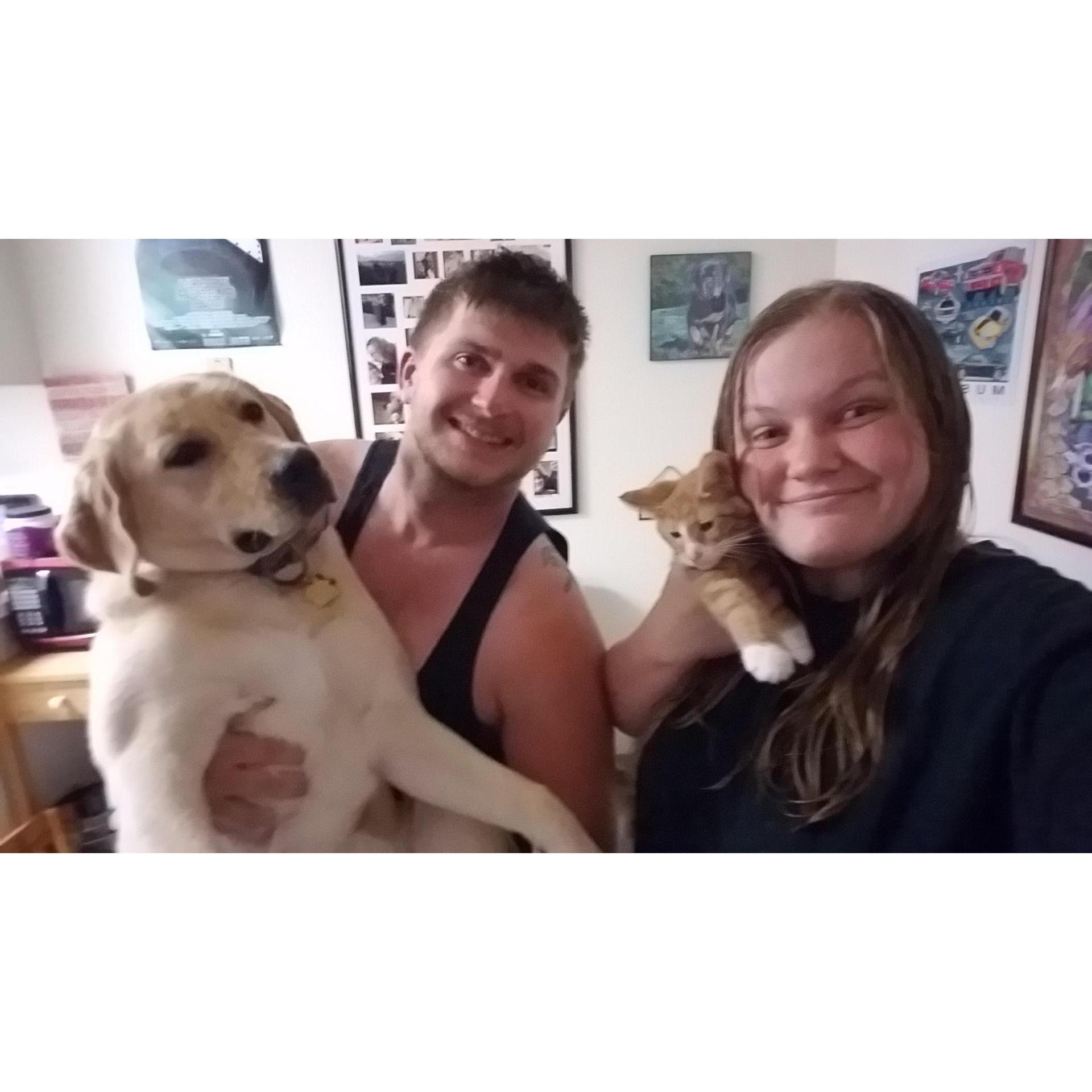 Not the best image but our little family