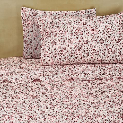 Brooklyn Flat Kai King Sheet Set in Red