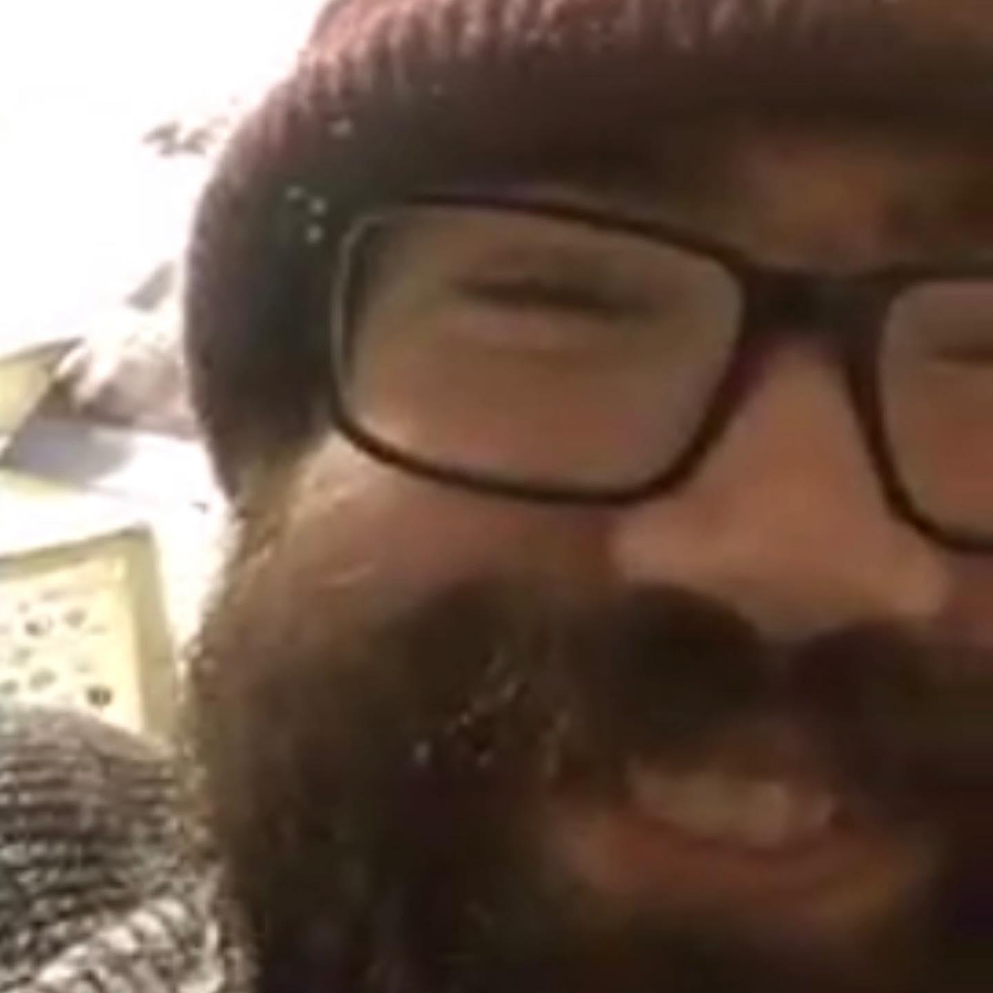 A FaceTime photo of John Henry to mark the 7 months we were long-distance after Kimi started her PhD program at Rutgers in New Jersey (~ November 2019)