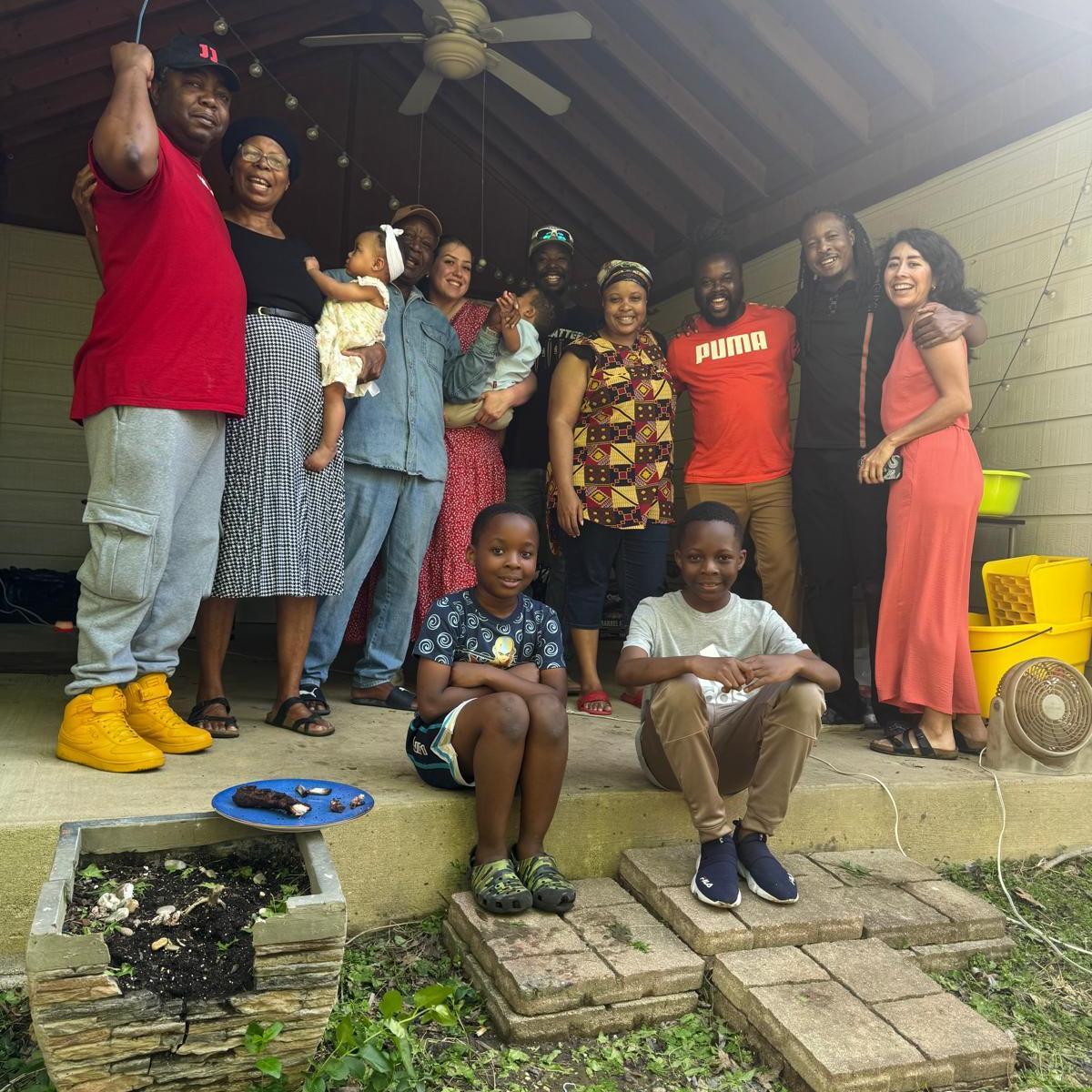 With the Sagomba family!!