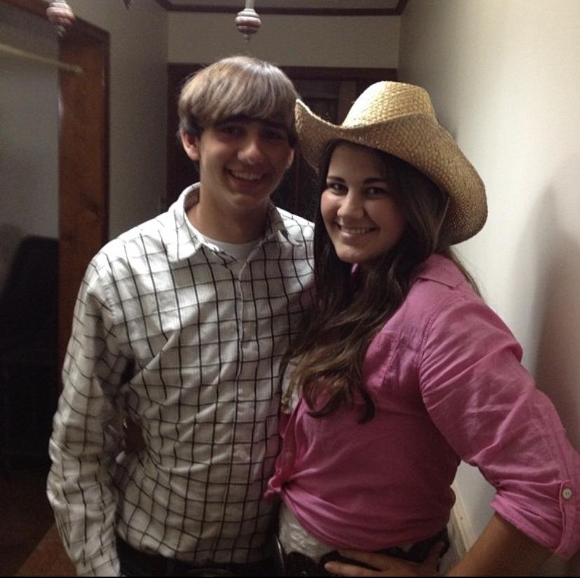 Our first Halloween together, yee-haw!