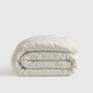 European Linen Dream Quilt - Ivory, King/Cal King