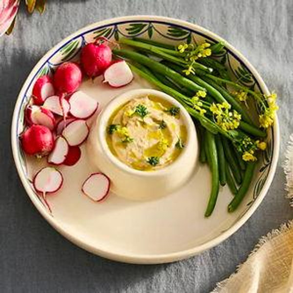 Leafy Vine Stoneware Chip + Dip