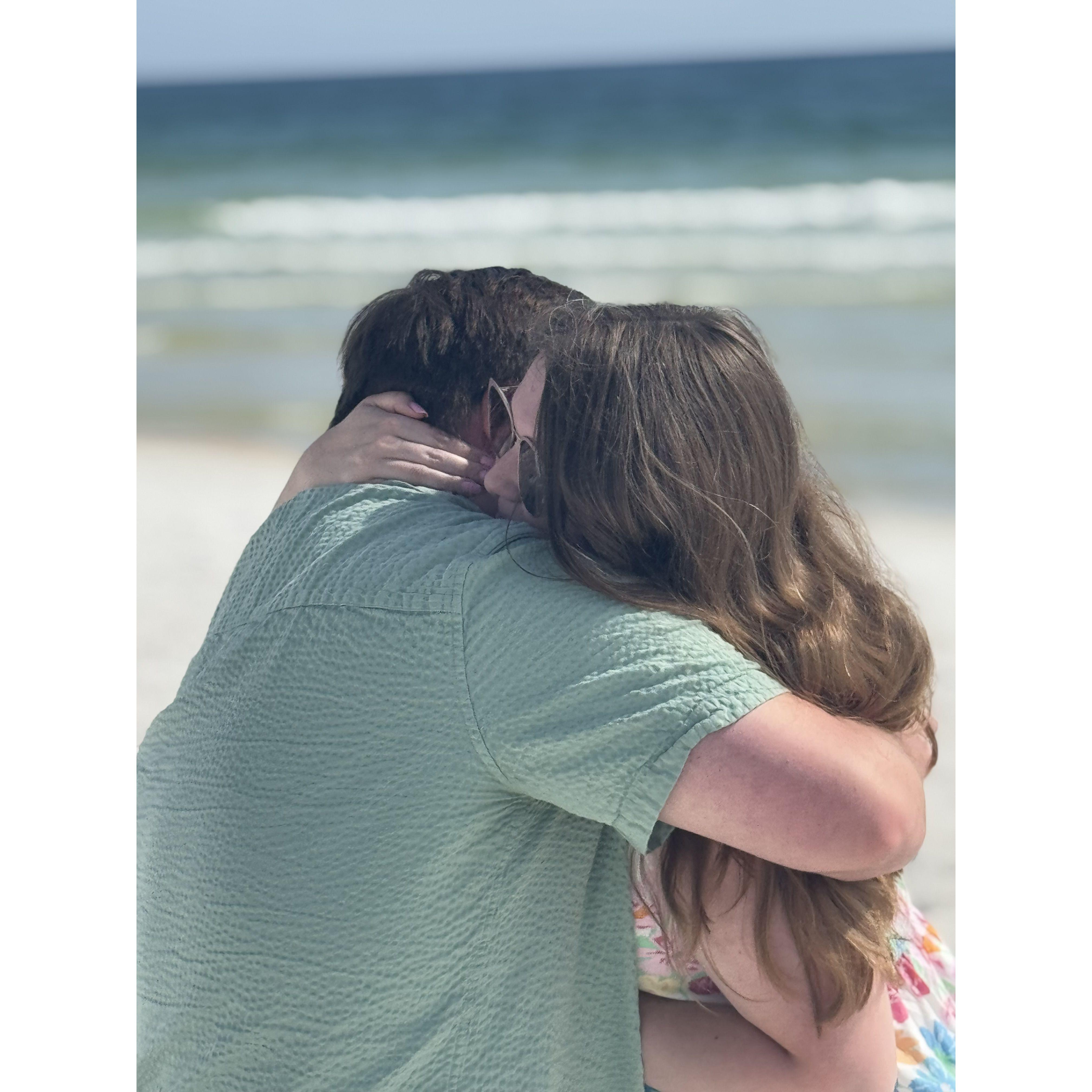 Taken right after Sydnee said yes!