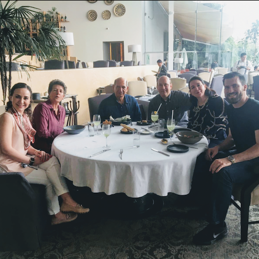 Where our parents met... cheers!