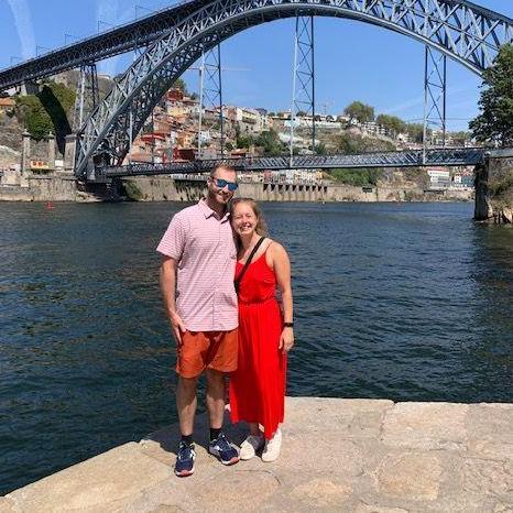 Our first time abroad together in Porto, Portugal