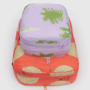 Large Packing Cube Set Japanese Produce - Baggu