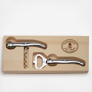 Laguiole Stainless Corkscrew & Bottle Opener Set