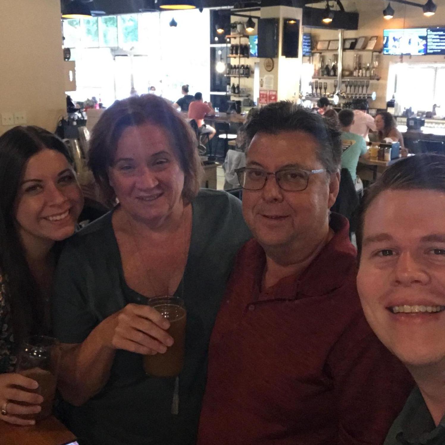 The night Greg asked Brittany's dad for his blessing.