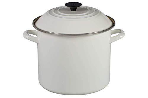 Le Creuset N5100-2416 Stockpot, 10-Quart, White