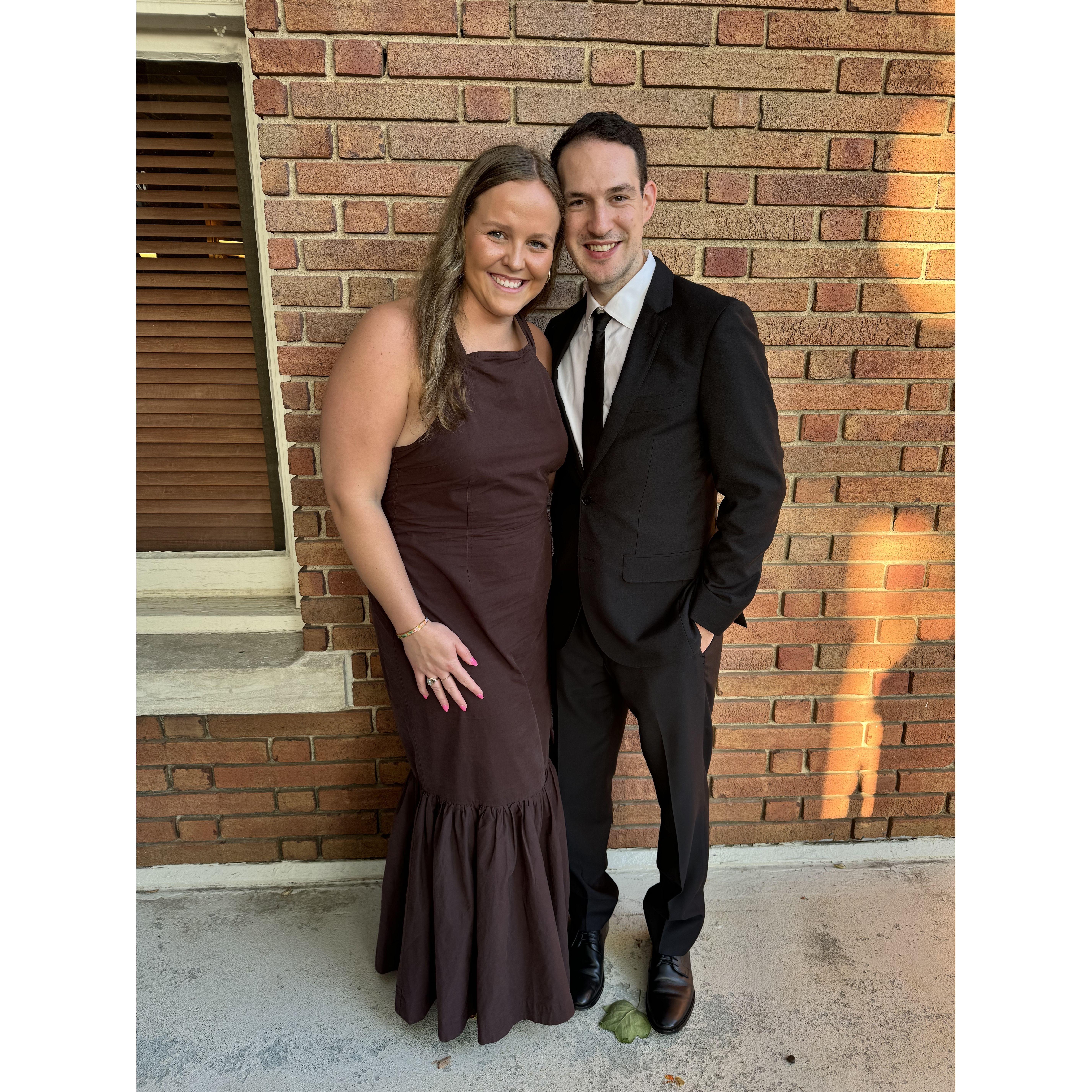 Back in KC so Ben could be in Peter and Liv's wedding!