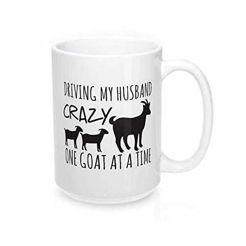 Driving My Husband Crazy One Goat at a Time Coffee Mug,Thanksgiving Day Gifts,Christmas Gift-11 oz