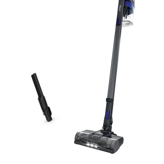Shark Pet Cordless Stick Vacuum with XL Dust Cup, LED Headlights, Removable Handheld Vac, Crevice Tool, Portable Vacuum for Household Pet Hair, Carpet and Hard Floors, 40min Runtime, Grey, IX141