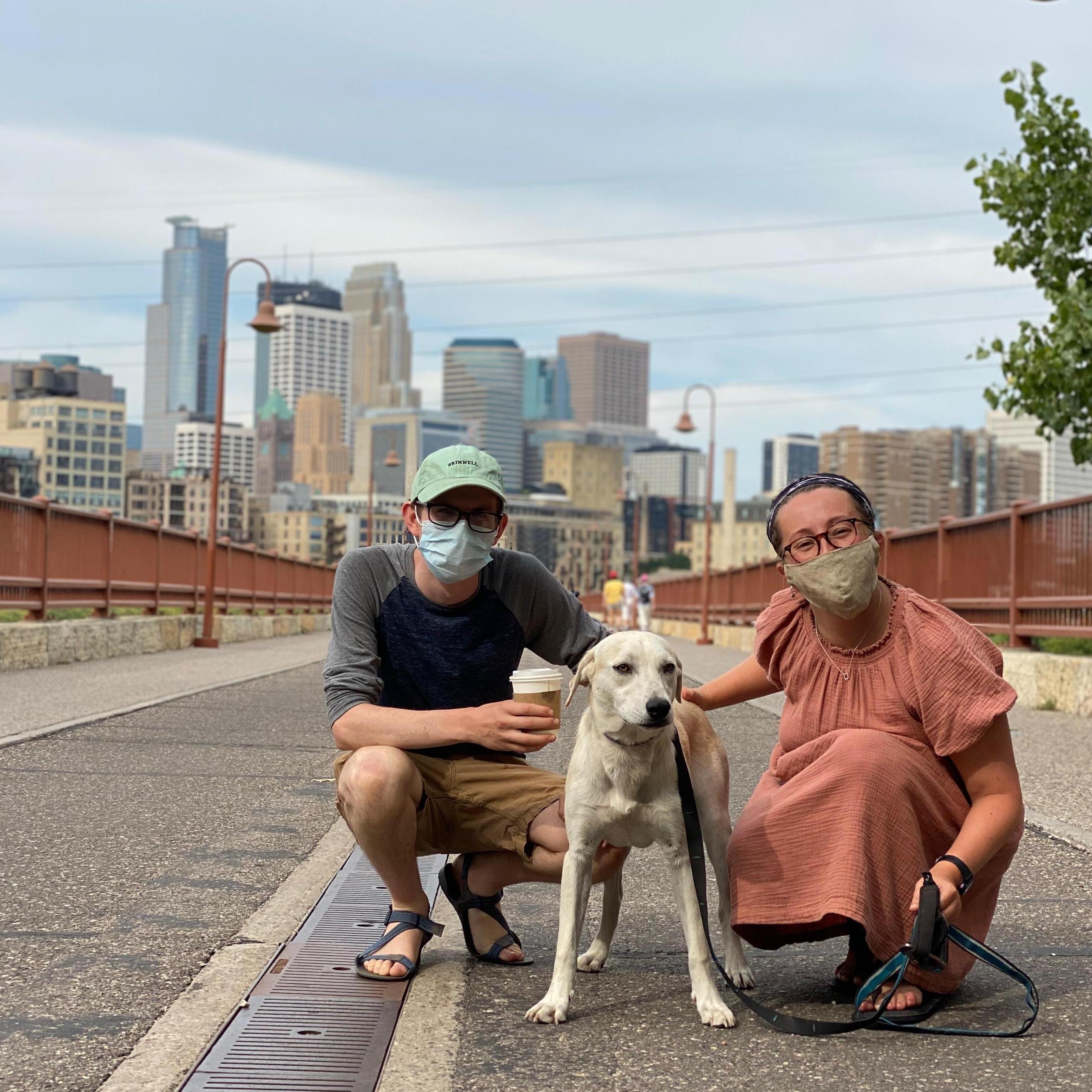 Sandy's first trip to Minneapolis... Little did she know it would be home in a few months