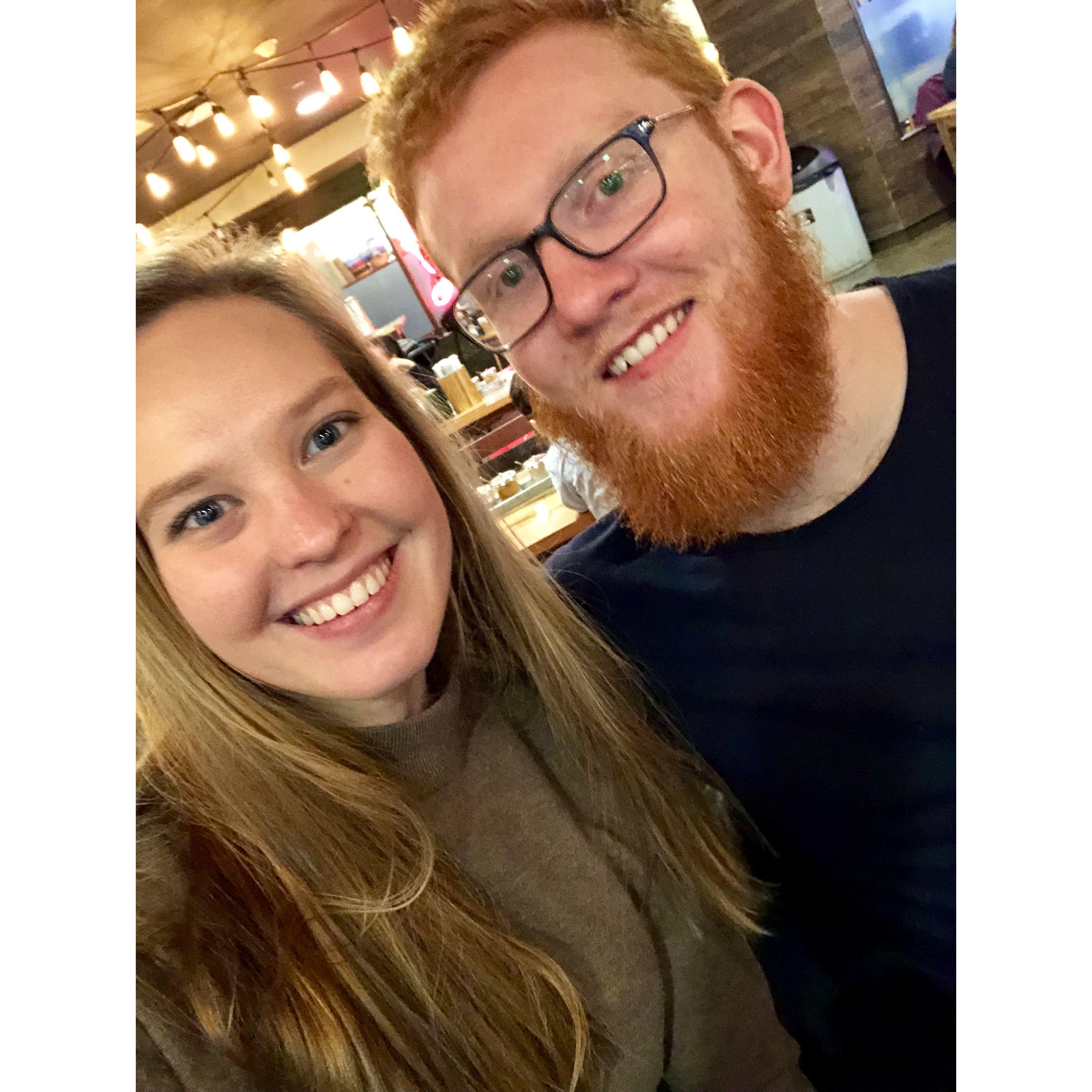 Met up for a beer in winter 2018 as old friends!