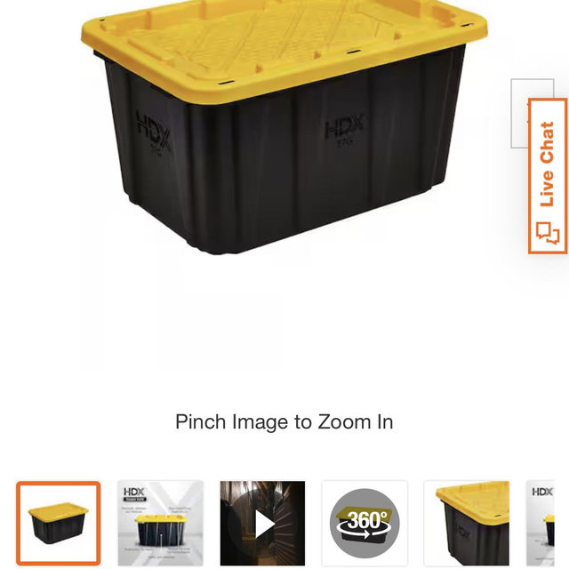 HDX Plastic Tote