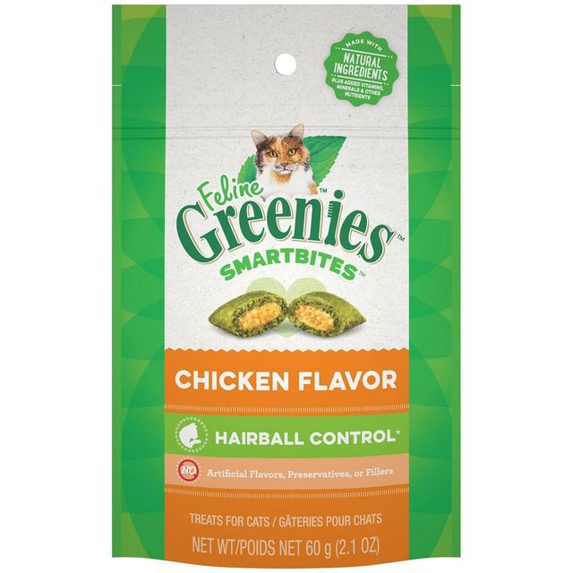 Greenies SmartBites Hairball Control Chicken Flavor Cat Treats - 2.1oz
