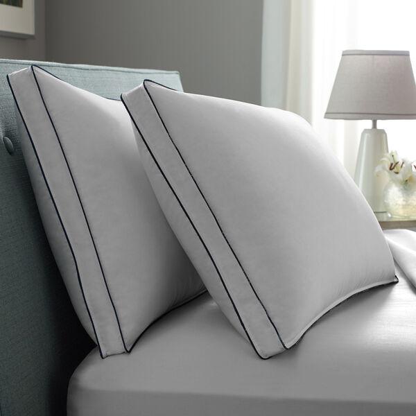 Double DownAround® Organic Cotton Cover Medium Support 2 Pack Pillows Standard/Queen