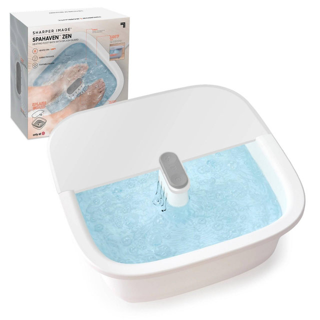 Sharper Image SpaHaven Zen Heating Foot Bath with Splash Guard