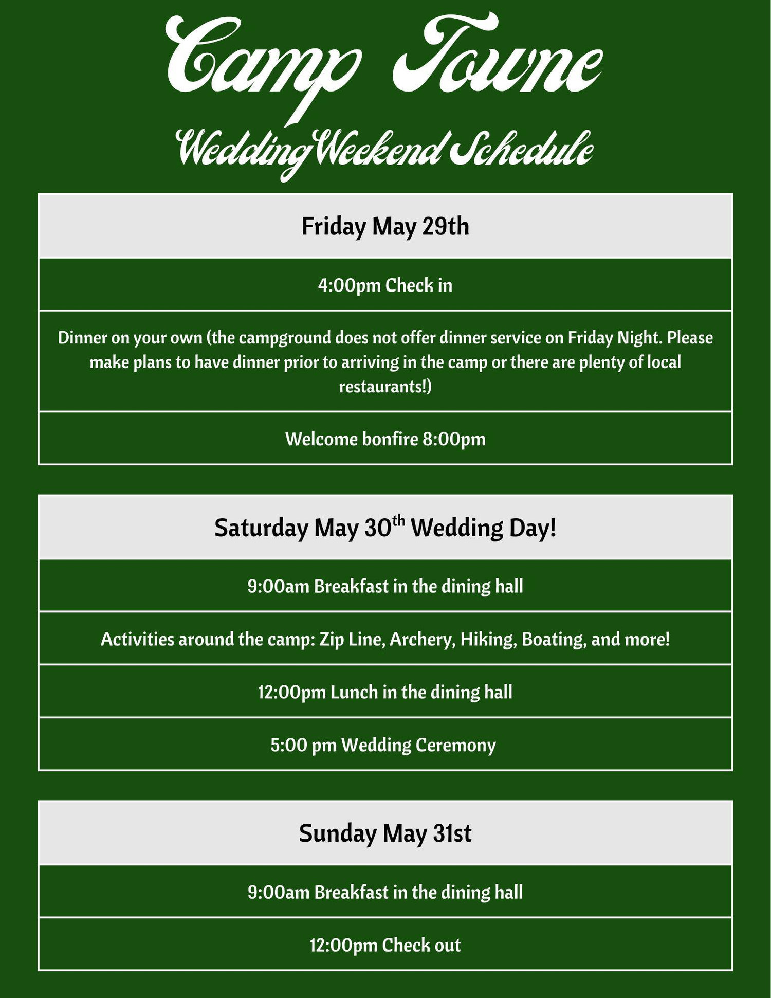 The Wedding Website of Lindsay Weber and Shaun Towne