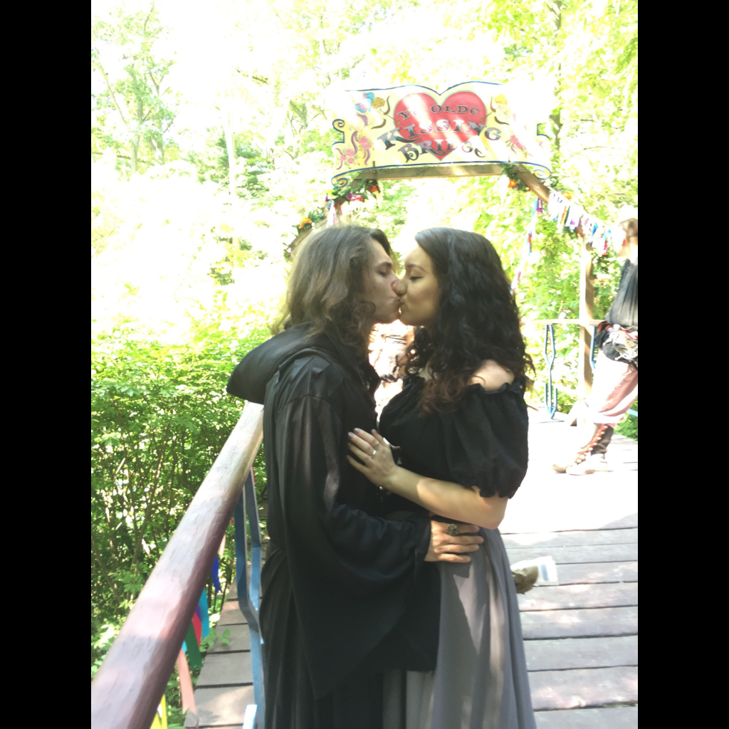 Kissing bridge at the Renaissance Faire