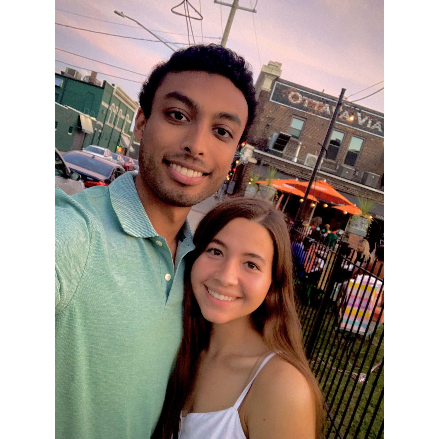 August 30 2021 - Having dinner at our favorite restaurant in Detroit