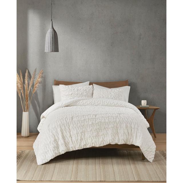 Madison Park Blair Ruched 3-Pc. Faux Fur Comforter Set, King/California King