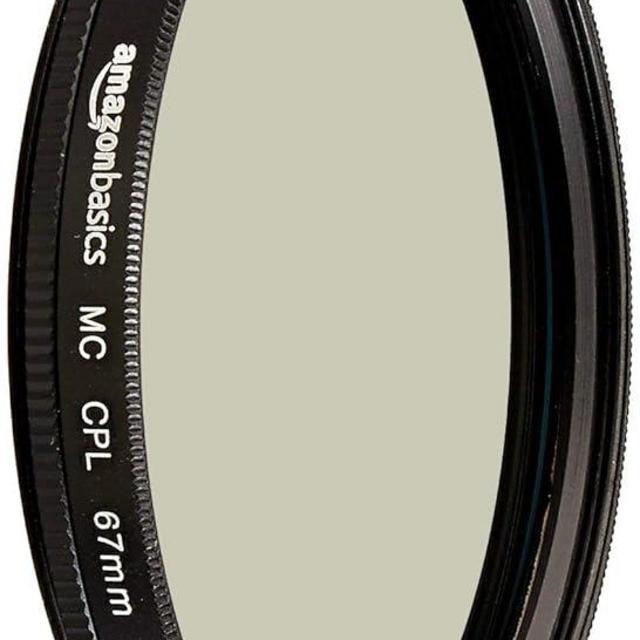 Amazon Basics Circular Polarizer Camera Lens Filter - 67 mm
