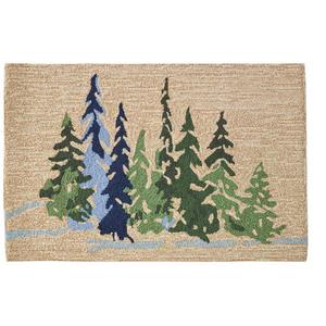 Indoor/Outdoor Vacationland Rug, Treeline