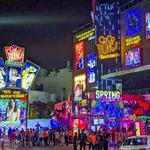 Main strip of the Hotel Zone