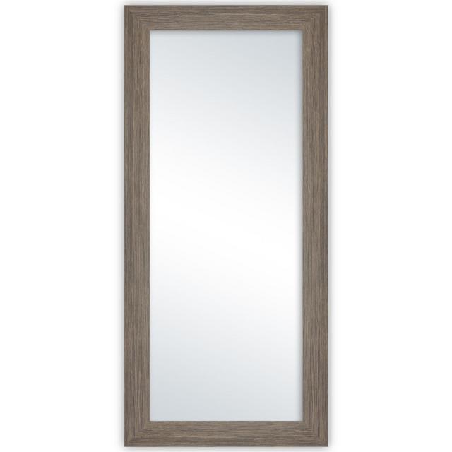58.25-Inch x 20.25-Inch Wenge Classic Perfection Rectangular Leaner Mirror in Grey