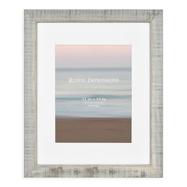 Bee & Willow™ Home 11-Inch x 14-Inch Wood Picture Frame with Mat in Austin Grey