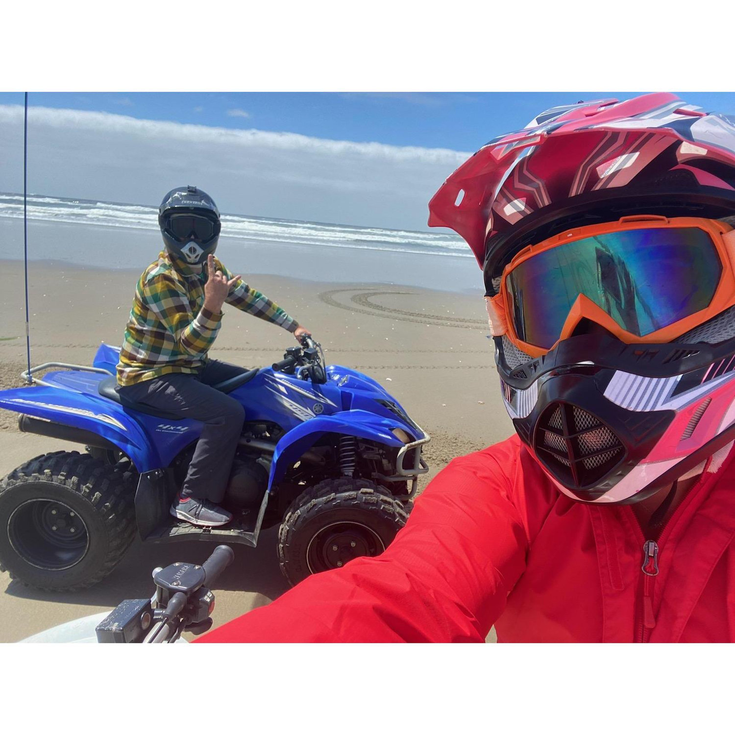 our last trip to the oregon coast together! ATVs on the beach!