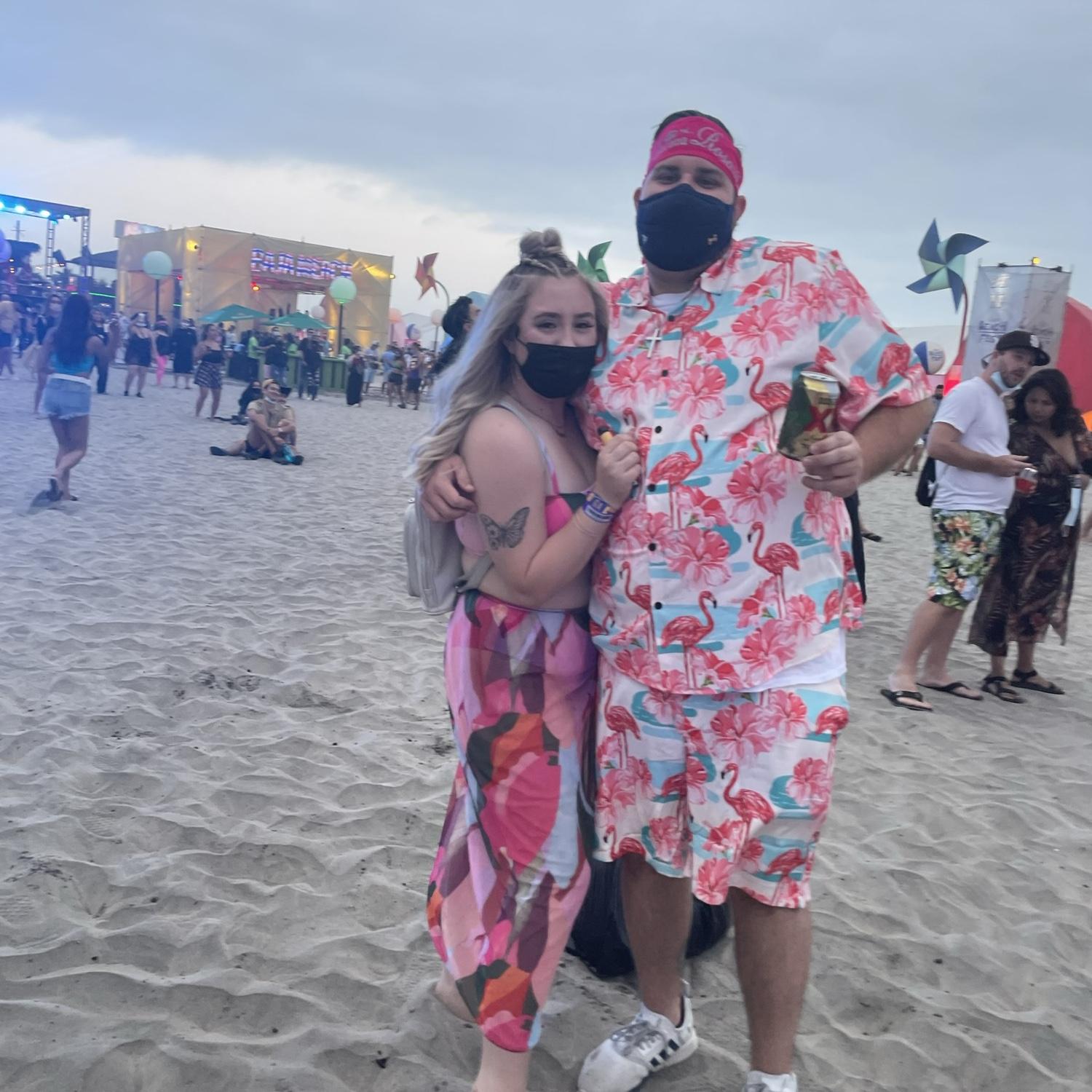 Our first trip together Baja beach fest in Mexico!