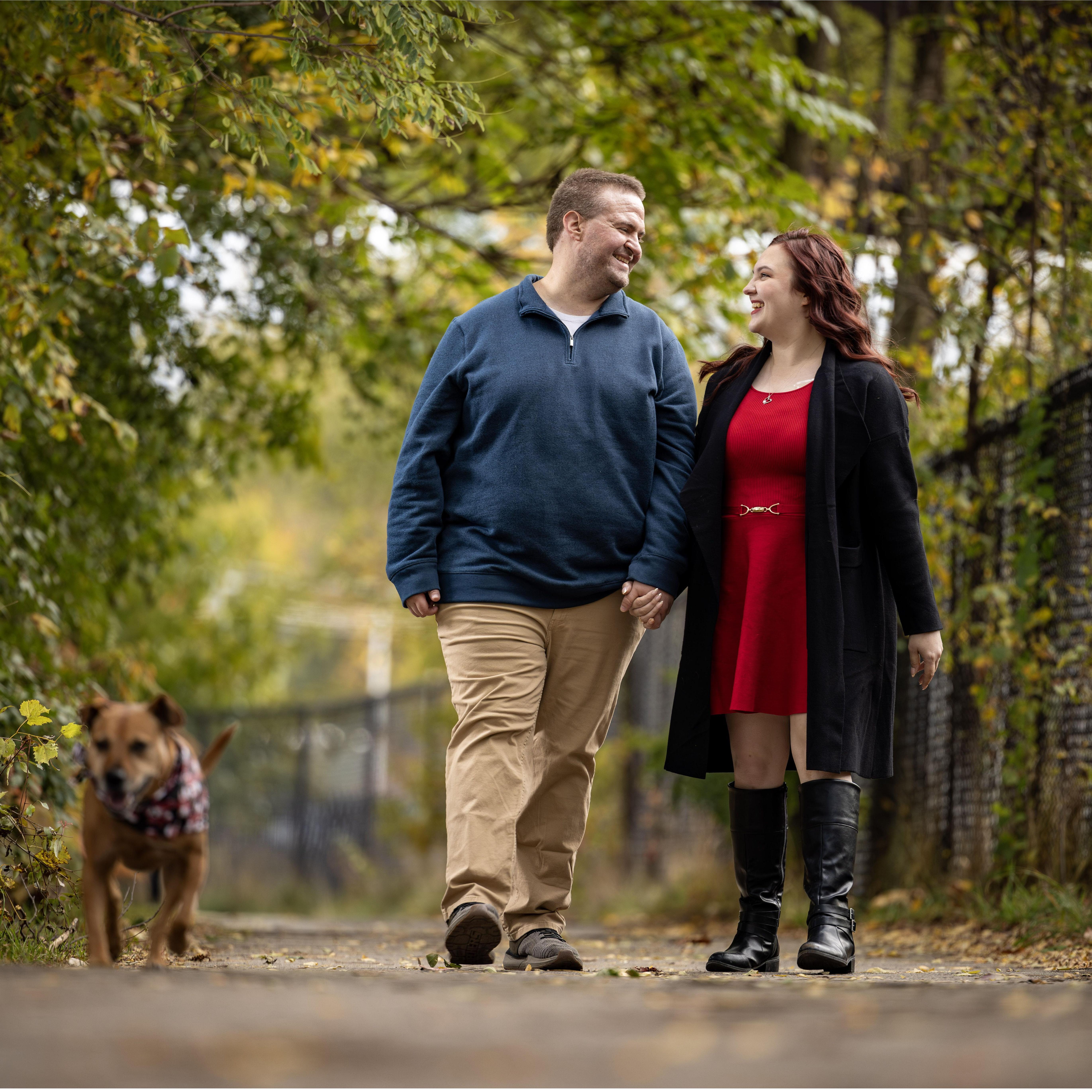 Part of our engagement photo shoot in October 2024 - taken by "Lifetime Photo and Video"