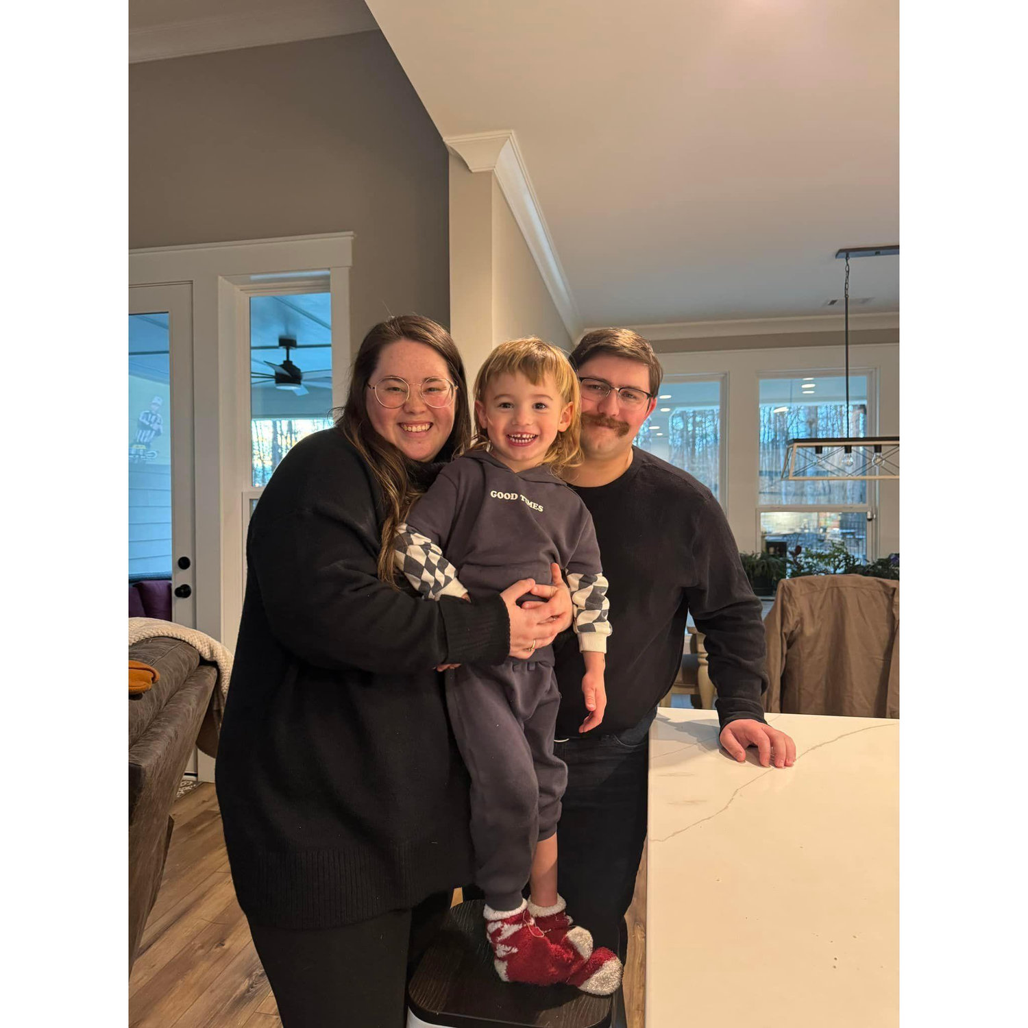 Mitchell and I with Ace for his birthday party