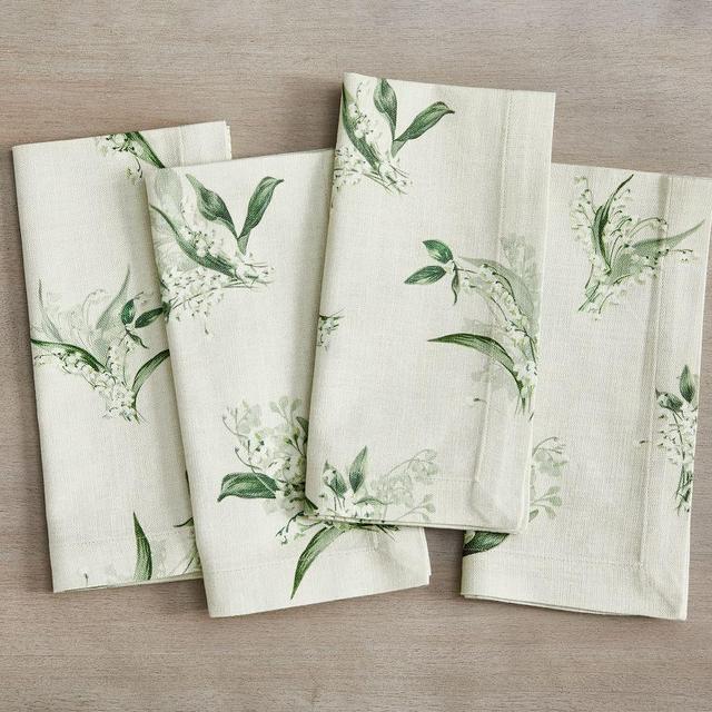 Monique Lhuillier Lily of the Valley Napkins, Set of 4