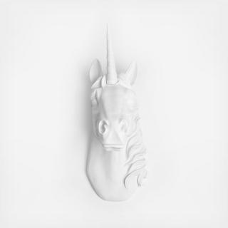 Resin Faux Taxidermy Unicorn Head