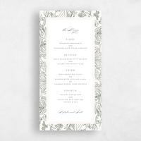 Green Wedding Menu - Corentine
