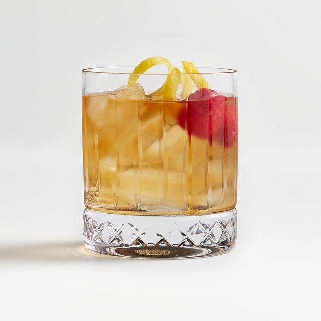 Natala Faceted Double Old-Fashioned Glass