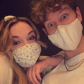 Still had to be masked up in public when we started dating!