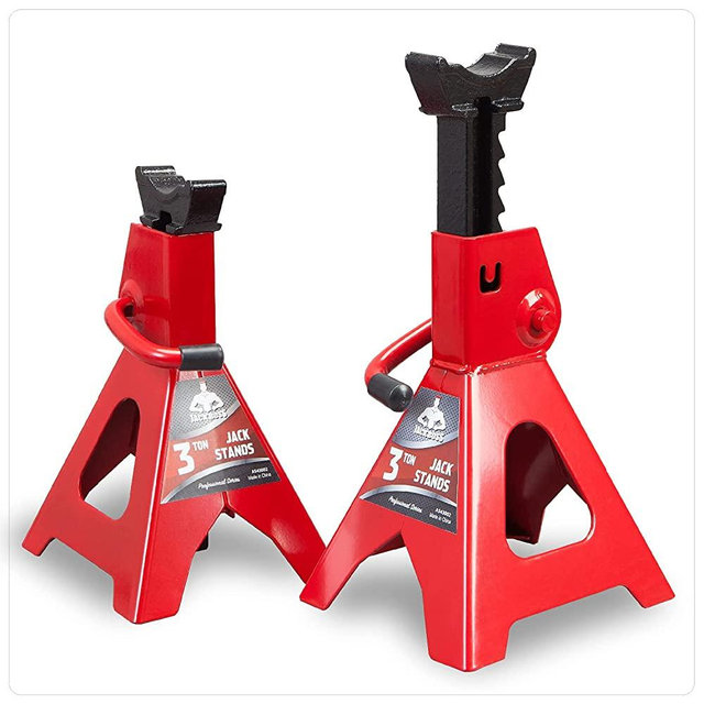 Jack Boss Car Jack Stands 3 Ton 6,600 Lbs Capacity Steel Car Lifting Stand Adjustable Jack Stand for SUV MPV Truck RV 1 Pair