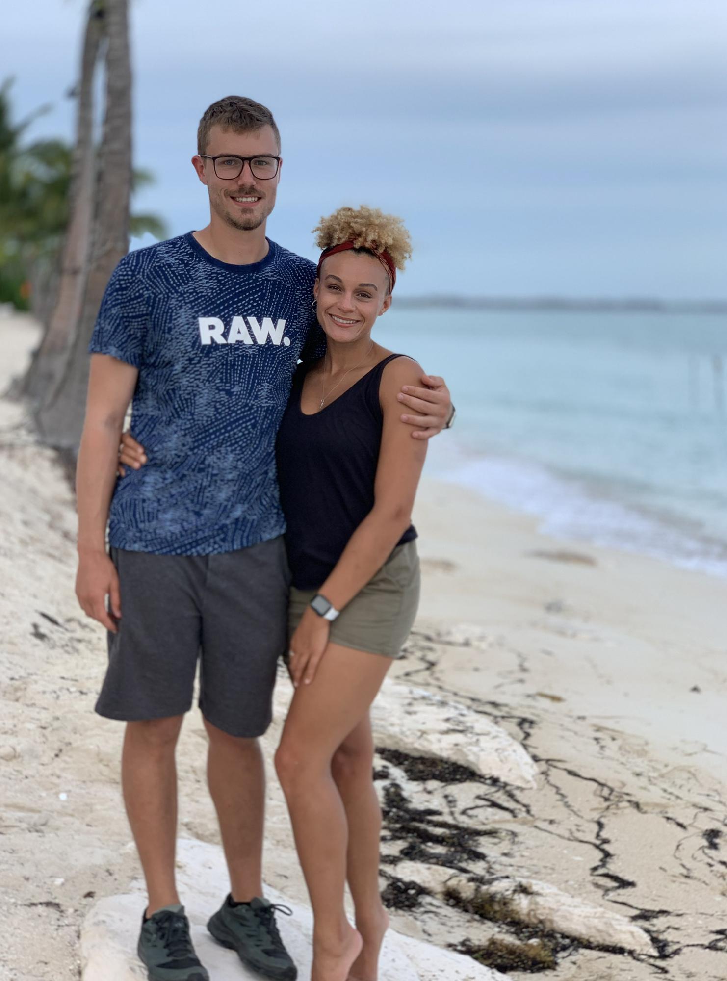 Beach trip in the Bahamas with Bob